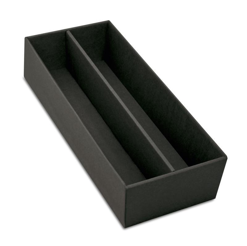 Kaseta na podarunek Pure Line w kolorze czarnym na 2 butelki