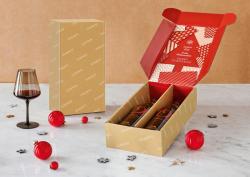 Pudełko prezentowe Surprise Weihnachten na 2 butelki